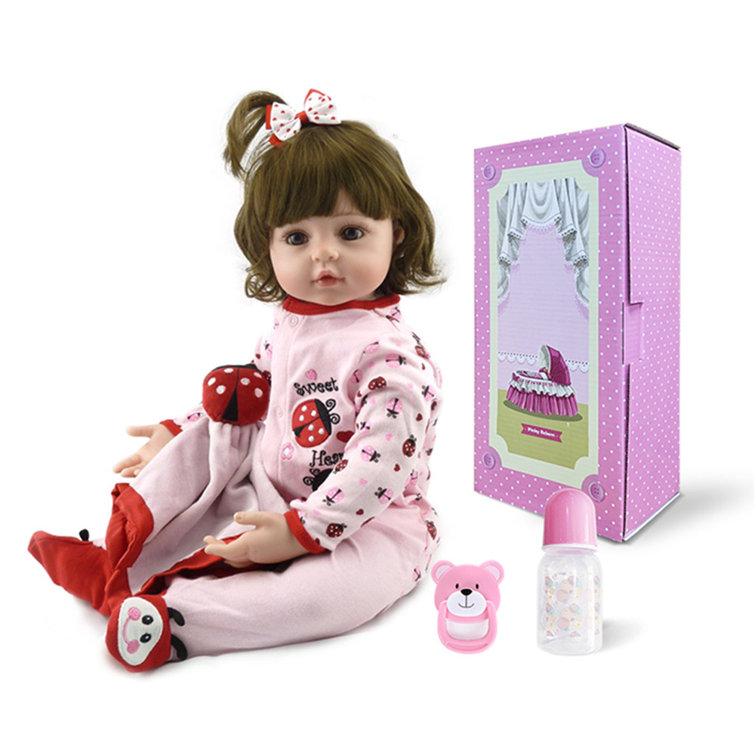 Ktaxon Realistic Reborn Handmade Silicone Lifelike Newborn Girl Baby Doll & Reviews Wayfair